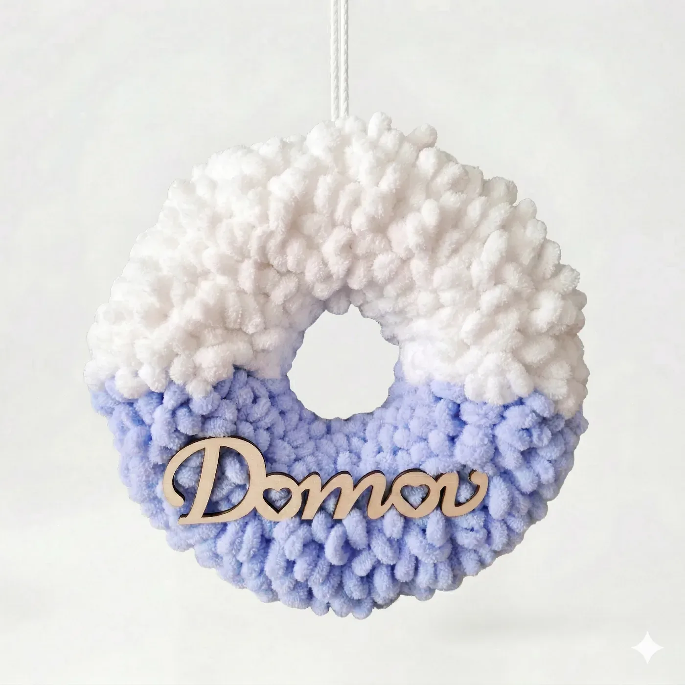 Veniec biela-svetlofialová